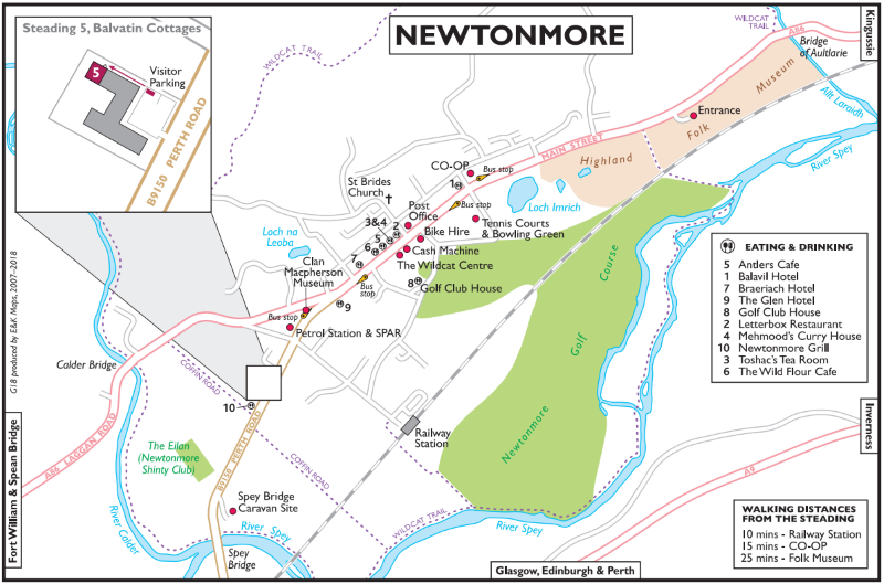 Highland Newtonmore Village Map